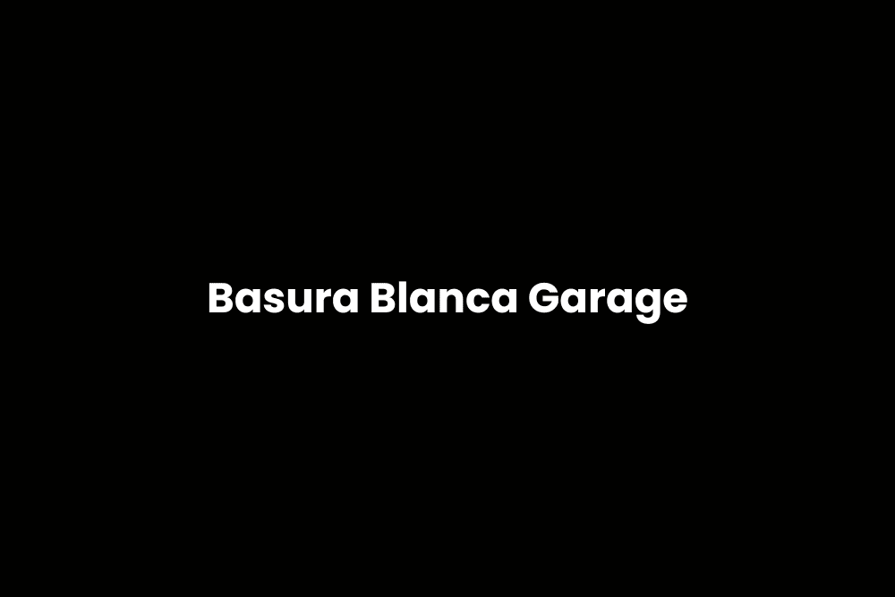 Basura Blanca Garage